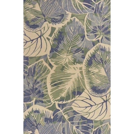 Sparta Blue/Green Silhoutte 5'3" x 8'3" Rug