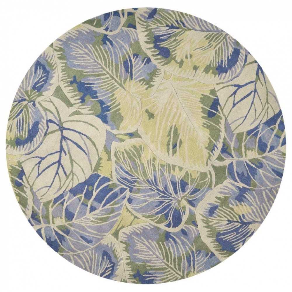Sparta Blue/Green Silhoutte 5'6" Round Rug Sparta Blue/Green Silhoutte 5'6" Round Rug