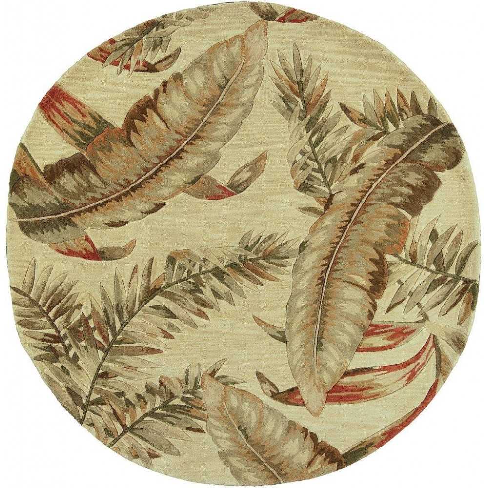Sparta Ivory Ferns 5'6" Round Rug Sparta Ivory Ferns 5'6" Round Rug
