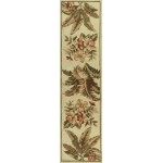 Sparta Ivory Tropical Oasis 2'6" x 10' Runner Rug