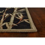 Sparta Black Bamboo Border 3'6" x 5'6" Rug