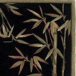 Sparta Black Bamboo Border 8'6" x 11'6" Rug