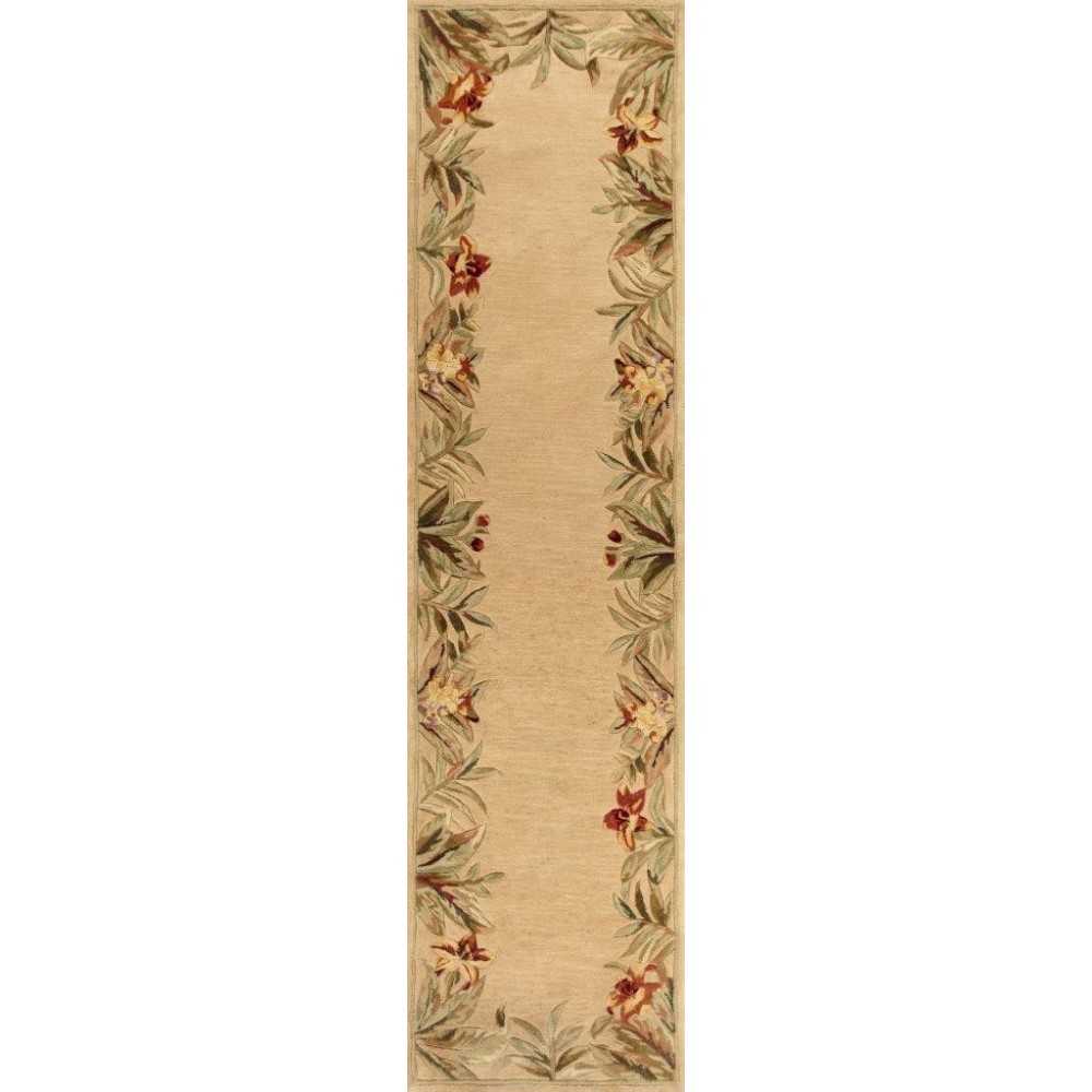 Sparta Ivory Rainforest 2'6" x 10' Runner Rug