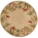 Sparta Ivory Rainforest 5'6" Round Rug