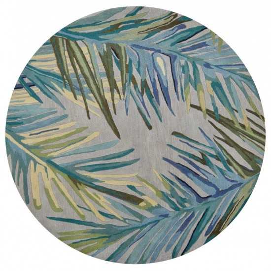 Sparta Grey/Blue Montego 5'6" Round Rug