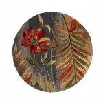 Sparta Multicolor Island Oasis 5'6" Round Rug