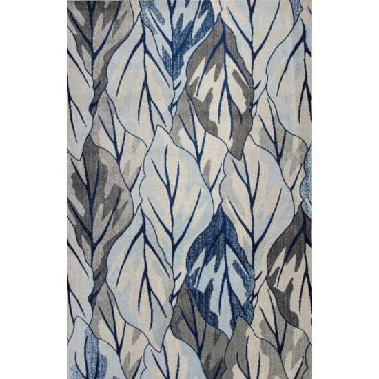 Stella Grey/Navy Visions 3'3" x 4'11" Rug