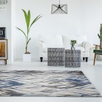 Stella Grey/Navy Visions 3'3" x 4'11" Rug