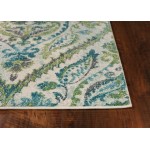 Stella Ivory/Teal Parisian 3'3" x 4'11" Rug