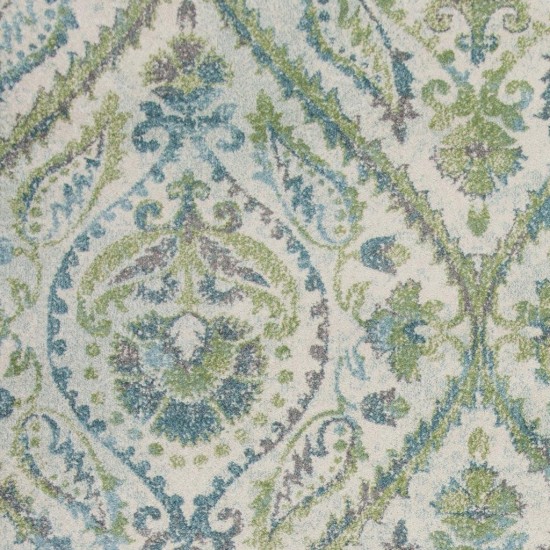 Stella Ivory/Teal Parisian 3'3" x 4'11" Rug