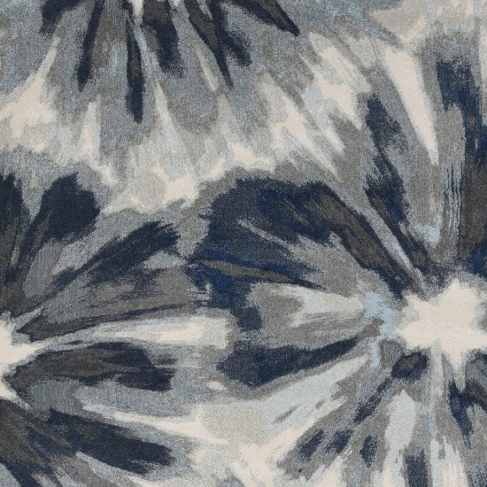 Stella Ivory Blue Splash 5'3" x 7'7" Rug