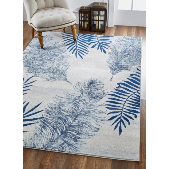 Stella Ivory/Navy Fauna 5'3" x 7'7" Rug