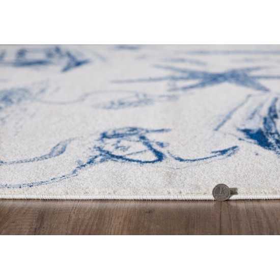 Stella Ivory/Navy Coast 7'10" x 10'10" Rug