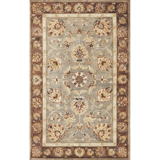 Syriana Grey/Mocha Mahal 5' x 8' Rug