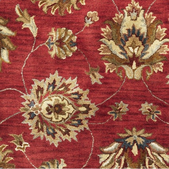 Syriana Red Allover Kashan 2'3" x 7'6" Runner Rug
