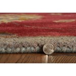 Syriana Red Allover Kashan 2'3" x 7'6" Runner Rug