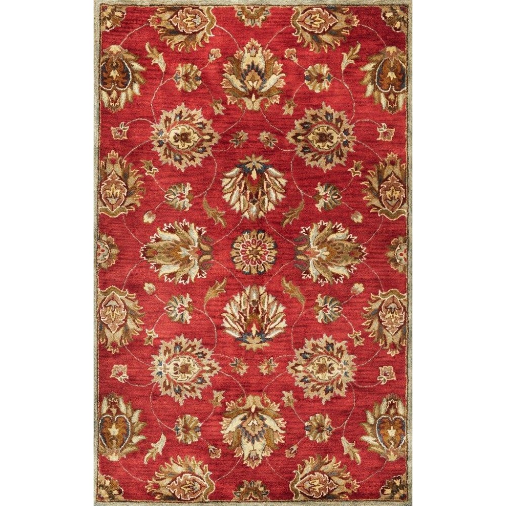 Syriana Red Allover Kashan 3'3" x 5'3" Rug