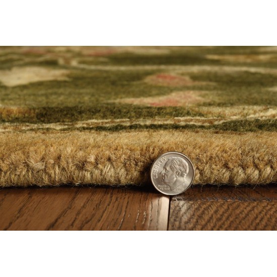 Syriana Emerald Green Agra 2'3" x 7'6" Runner Rug