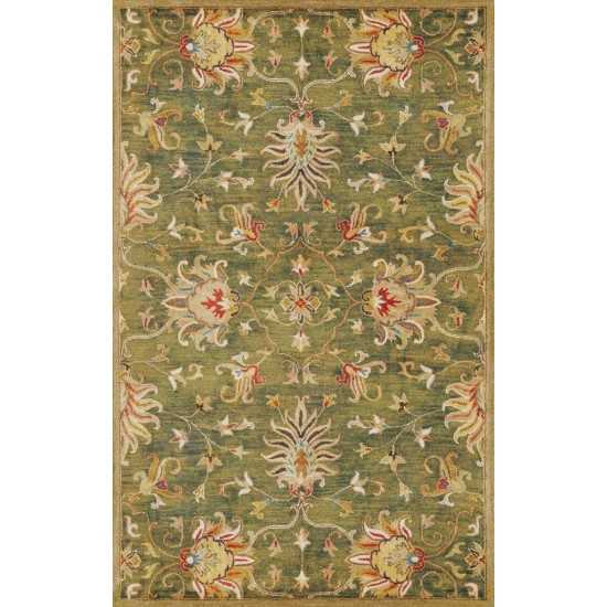 Syriana Emerald Green Agra 3'3" x 5'3" Rug