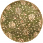 Syriana Emerald Green Agra 5'6" Round Rug