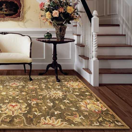 Syriana Emerald Green Agra 5' x 8' Rug