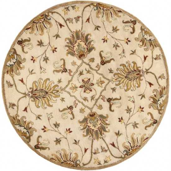 Syriana Champagne Agra 5'6" Round Rug