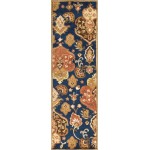 Syriana Navy Tapestry 2'3" x 7'6" Runner Rug