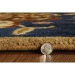 Syriana Navy Tapestry 2'3" x 7'6" Runner Rug