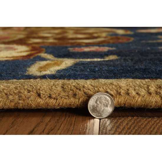 Syriana Navy Tapestry 2'3" x 7'6" Runner Rug