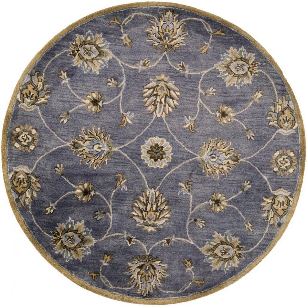 Syriana Midnight Kashan 5'6" Round Rug