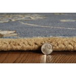 Syriana Midnight Kashan 5'6" Round Rug