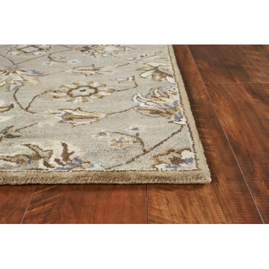 Syriana Grey Allover Kashia 2'3" x 7'6" Runner Rug