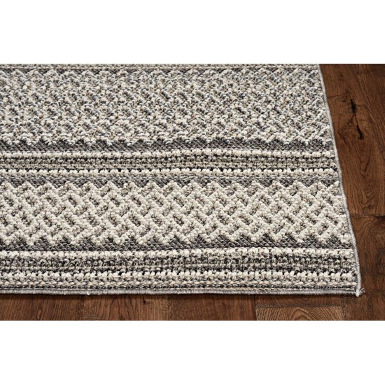 Terrace Grey Horizon 2'7" x 7'9" Runner Rug