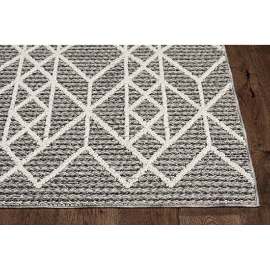 Terrace Grey Odyssey 2'7" x 7'9" Runner Rug