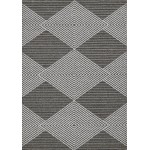 Terrace Grey/Ivory Diamonds 4' x 5'9" Rug