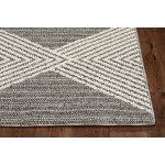 Terrace Grey/Ivory Diamonds 4' x 5'9" Rug