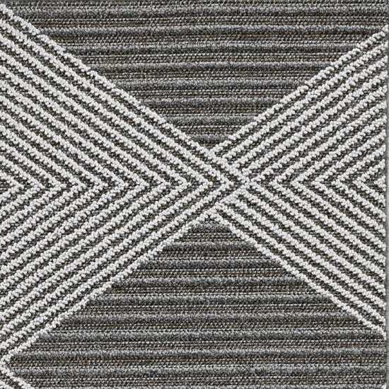 Terrace Grey/Ivory Diamonds 4' x 5'9" Rug