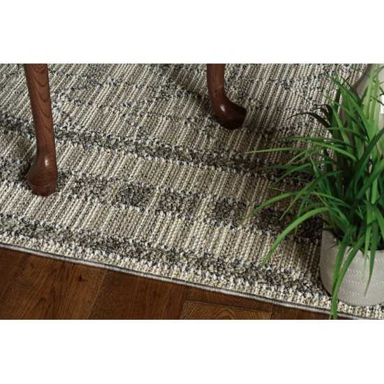 Terrace Grey Elliot 2'7" x 7'9" Runner Rug