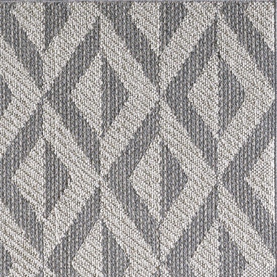 Terrace Grey Illusion 2'7" x 7'9" Runner Rug