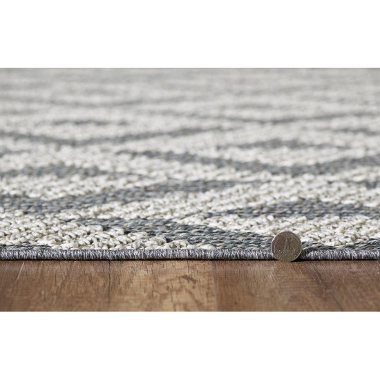 Terrace Grey Illusion 4' x 5'9" Rug