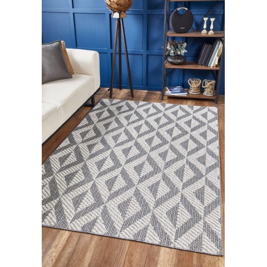 Terrace Grey Illusion 7'10" x 10'1 Rug