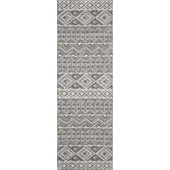 Terrace Grey Watson 2'7" x 7'9" Runner Rug