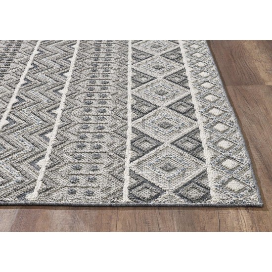 Terrace Grey Watson 2'7" x 7'9" Runner Rug