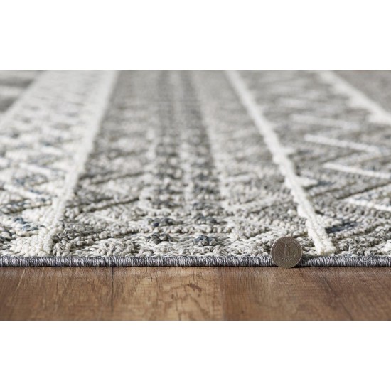 Terrace Grey Watson 2'7" x 7'9" Runner Rug