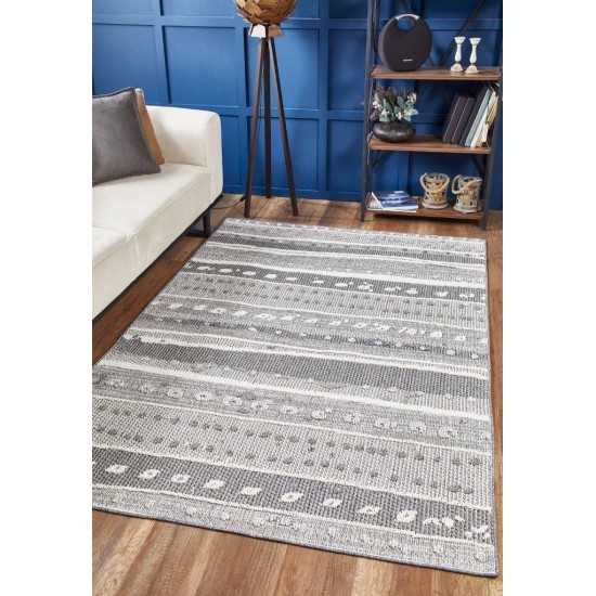 Terrace Grey Terrain 7'10" x 10'1 Rug