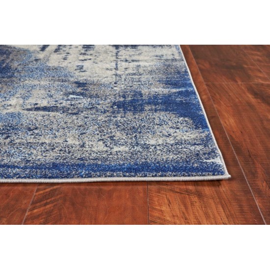 Watercolors Ice Blue Flow 3'3" x 4'11" Rug