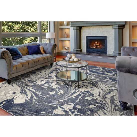 Watercolors Grey Marble 3'3" x 4'11" Rug