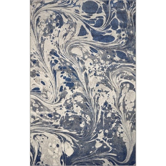 Watercolors Grey Marble 5' x 7'6" Rug