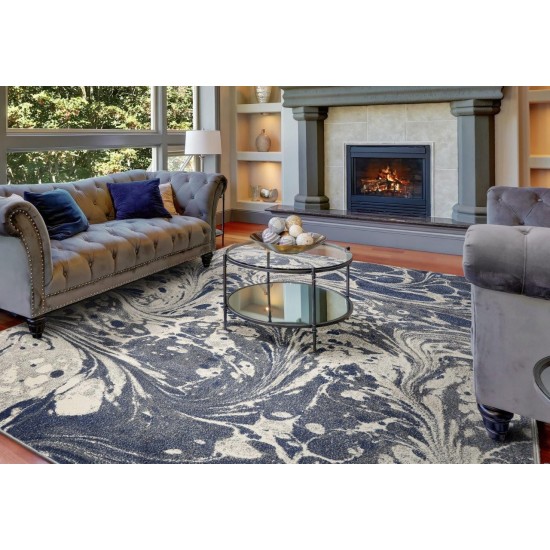 Watercolors Grey Marble 8'3" x10'2" Rug