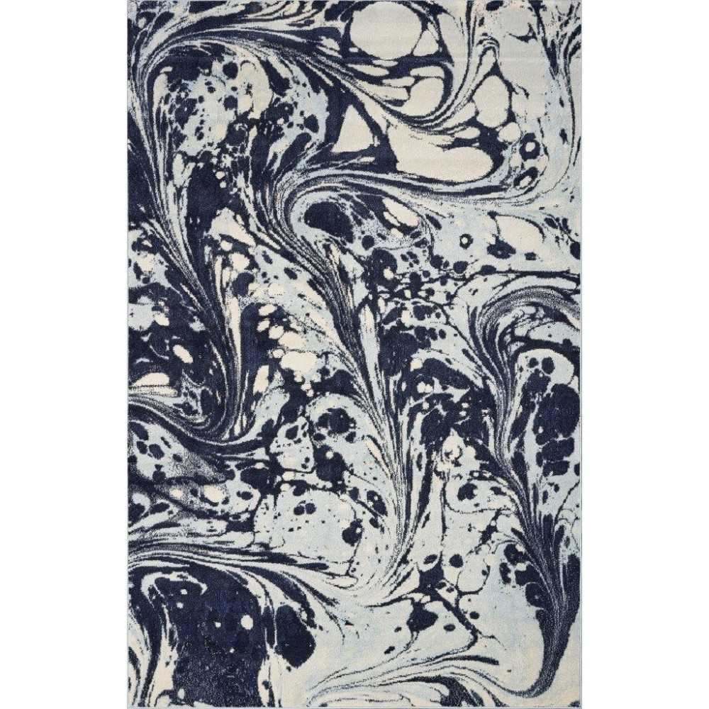 Watercolors Blue Marble 3'3" x 4'11" Rug